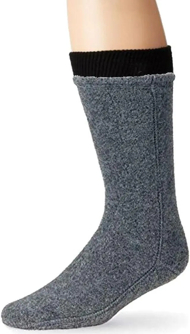 Alt view image 2 of 3 - Hot Headz Polarex Fleece Socks - Medium Grey - Perfect for Winter Warmth