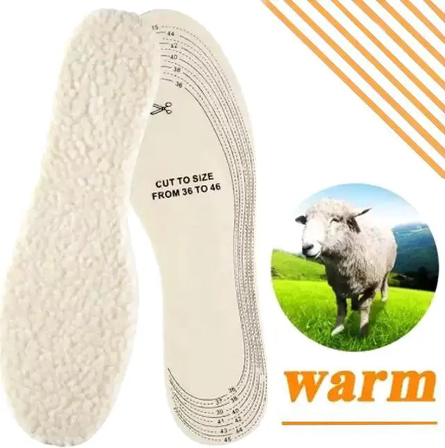 Alt view image 2 of 4 - Insoles Health Thermal Adjustable Wool Insoles ( Men's M - Ladies L)