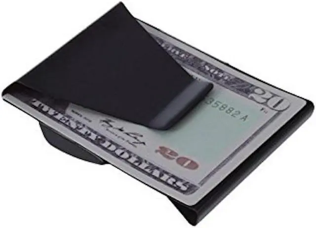 Alt view image 2 of 5 - Slim Clip - Double Sided Money Clip! (Black Chrome) Two Pack