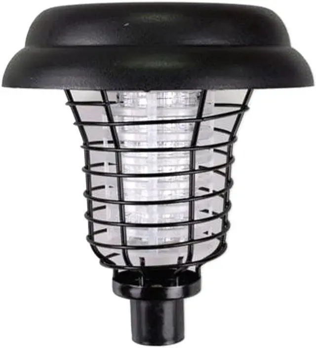 Alt view image 2 of 5 - Solar-Powered LED Light with UV Bug Zapper - Pack of 2