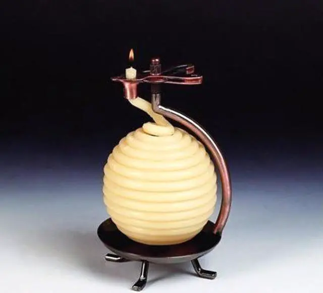 Alt view image 2 of 4 - Eclipse Candle by the Hour - 60 Hour Round Bees Wax Candle