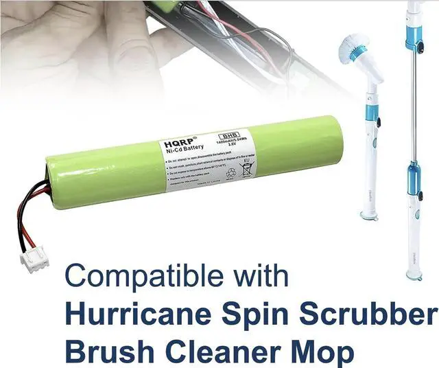 Alt view image 2 of 6 - Battery Compatible with Hurricane Spin Scrubber Replacement Battery