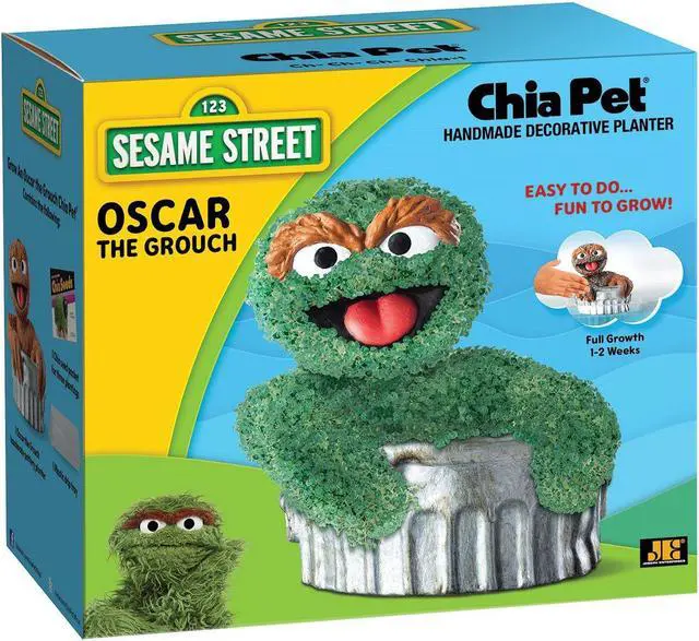 Alt view image 2 of 6 - Chia Pet Planter - Sesame Street - Oscar the Grouch