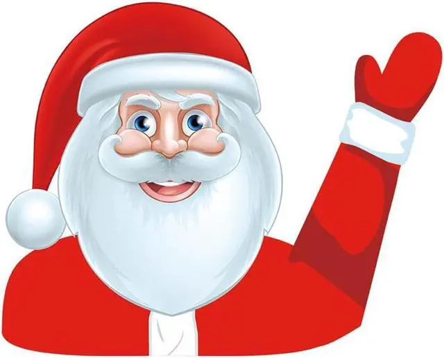 Alt view image 2 of 5 - Waving Santa Decal