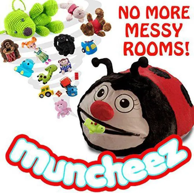 Alt view image 2 of 3 - Muncheez  Stuffed Animal Toy Organizer For Children - Loveable Ladybug