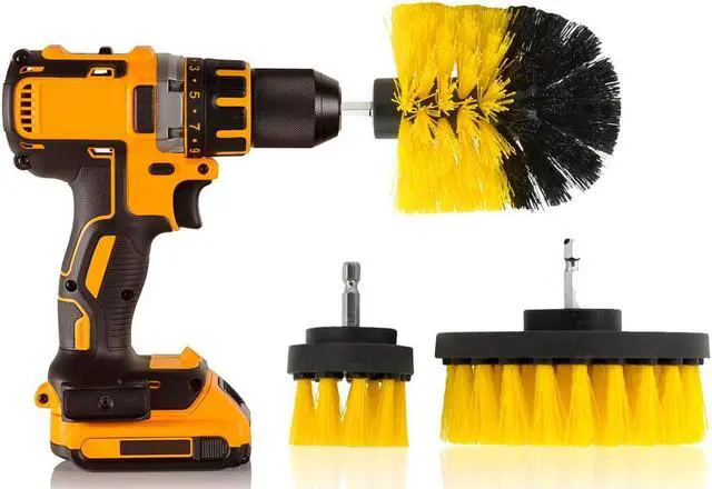 Alt view image 2 of 7 - Drill Brush Set - Power Scrubber - 3 Pieces