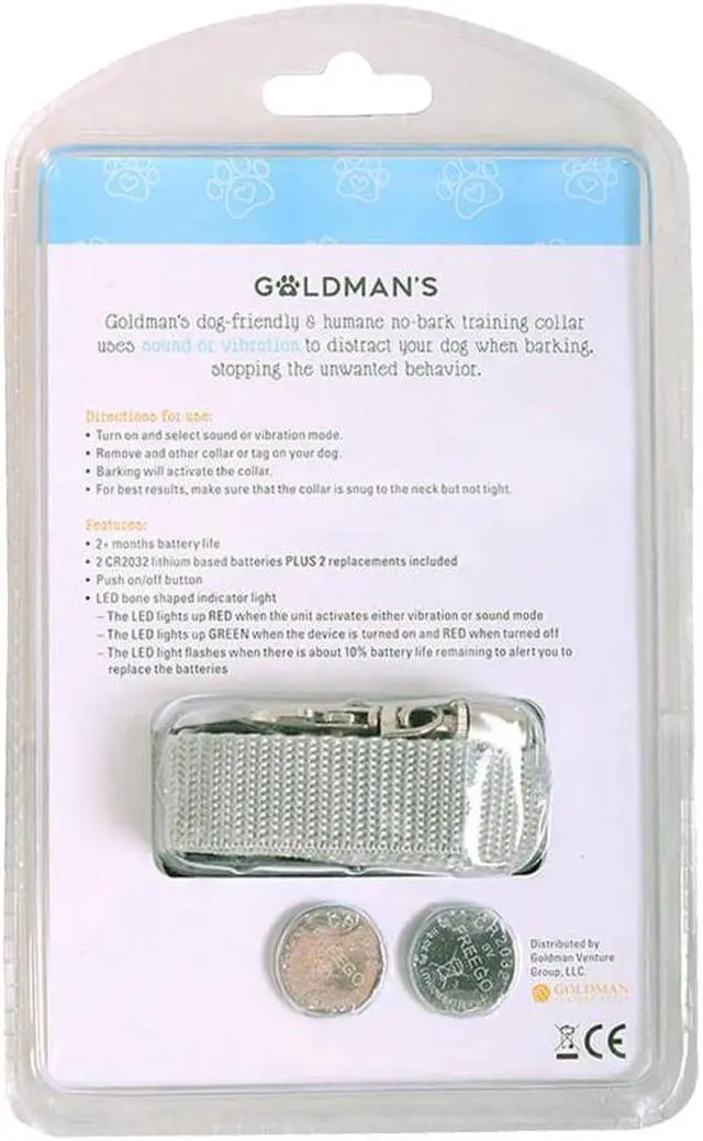Alt view image 2 of 6 - Goldman's Large Dog-Friendly No-Bark Collar - Large (13-22 in.)