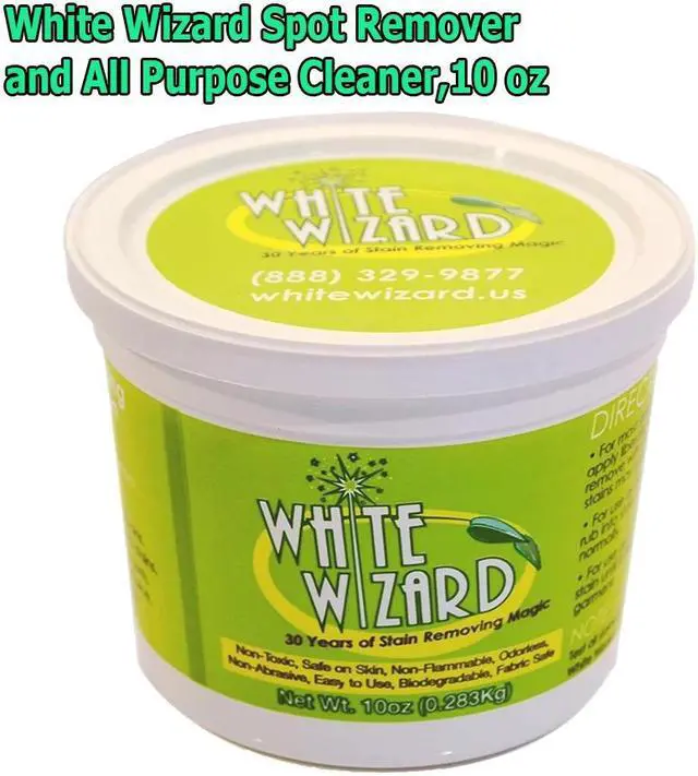 Alt view image 6 of 7 - White Wizard All Purpose Stain Remover - Grease Shoe Polish Oil Stains Without Water 10 Fl. Oz.