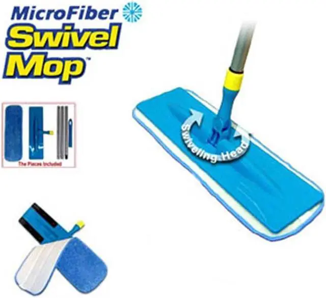 Alt view image 3 of 4 - As Seen On TV  Microfiber Swivel 2 Mop Pads