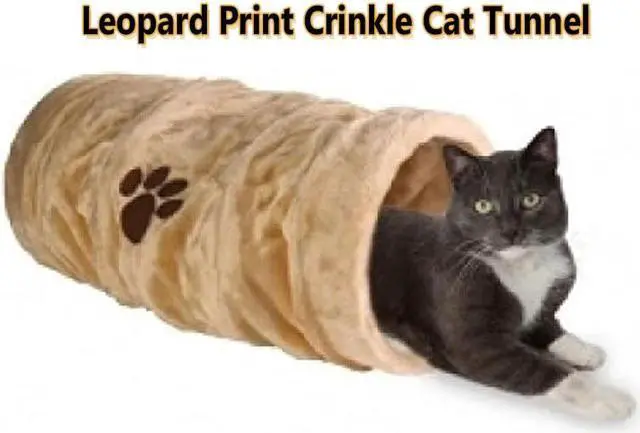 Alt view image 4 of 7 - Leopard Print Crinkle Cat Tunnel