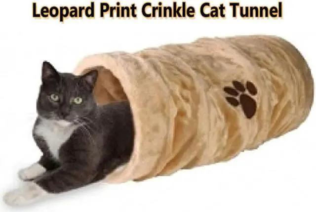 Alt view image 5 of 7 - Leopard Print Crinkle Cat Tunnel