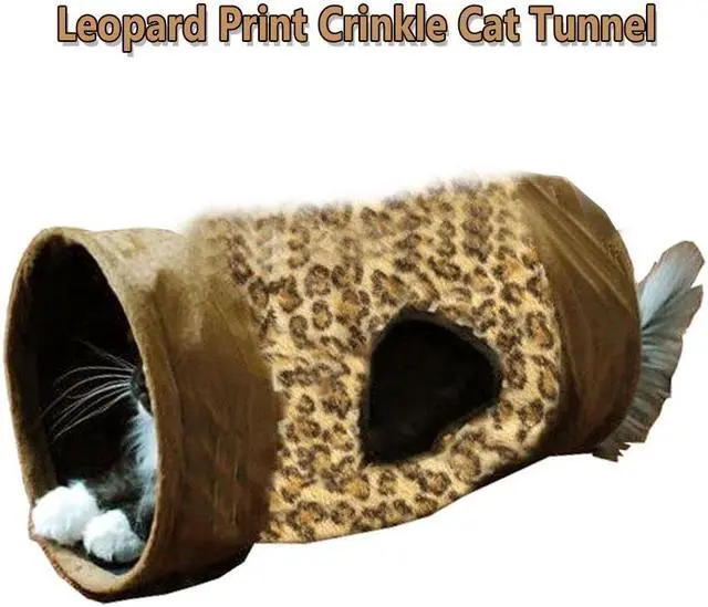 Alt view image 6 of 7 - Leopard Print Crinkle Cat Tunnel