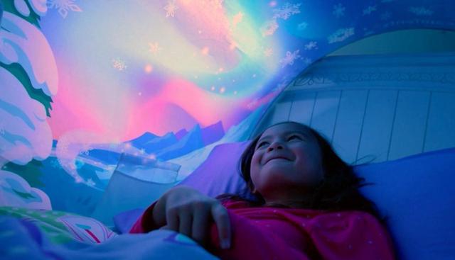 Alt view image 5 of 6 - DreamTents Fun Pop Up Tent -  Winter Wonderland- Twin (w/ Light)