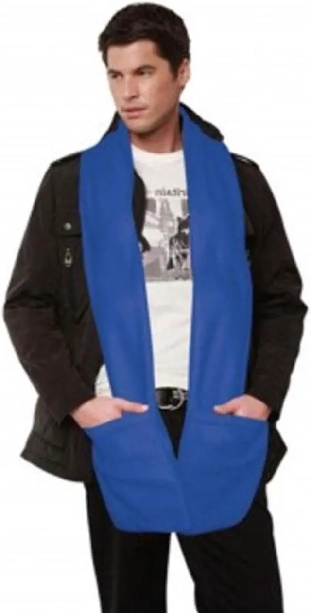 Alt view image 5 of 5 - Thermal Scarf with Heat Packs- Unisex- Blue