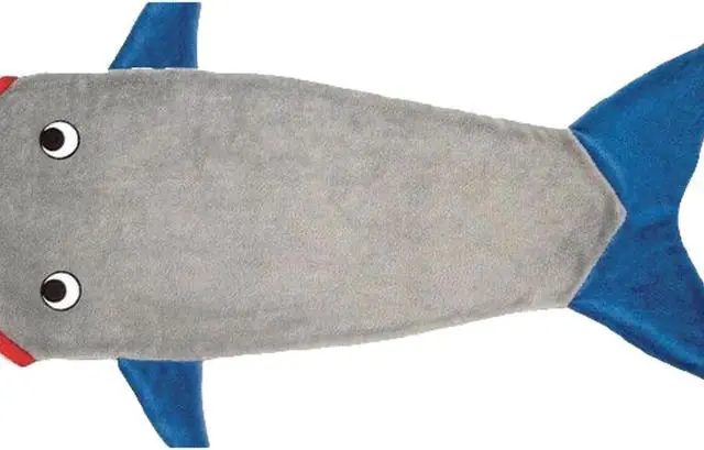 Alt view image 3 of 6 - Shark Bite Fleece Wearable Blanket for Kids