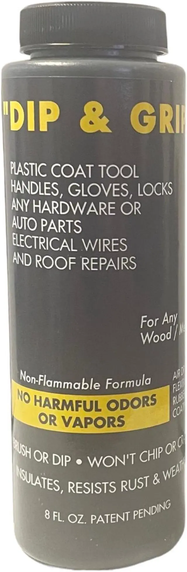 Alt view image 2 of 4 - Dip and Grip Rubberized Plastic Coating (Black) 8 fl. oz