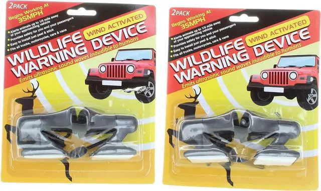 Alt view image 4 of 5 - Ultrasonic Wildlife Warning Whistles  2-Pack for Cars & Motorcycles