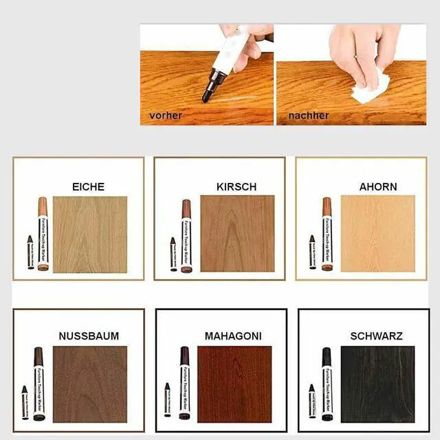 Alt view image 4 of 4 - 12-Piece Furniture Repair Markers & Crayons Set