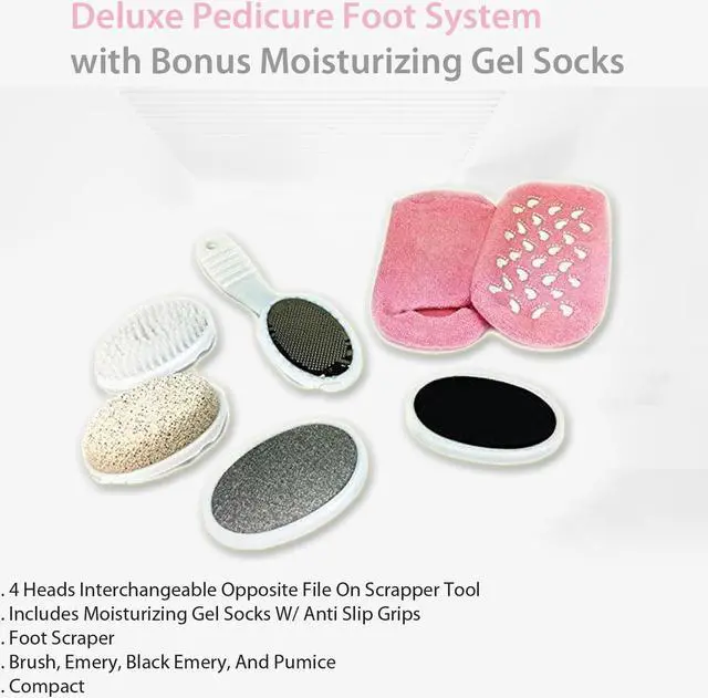 Alt view image 4 of 4 - Deluxe Pedicure Foot System with Bonus Moisturizing Gel Socks