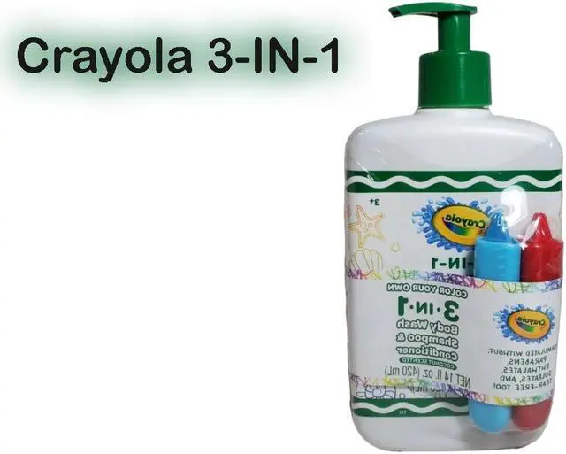 Alt view image 3 of 6 - 3-N-1 Color Your Own Body Wash, Shampoo & Conditioner Coconut Scent 14 fl.oz