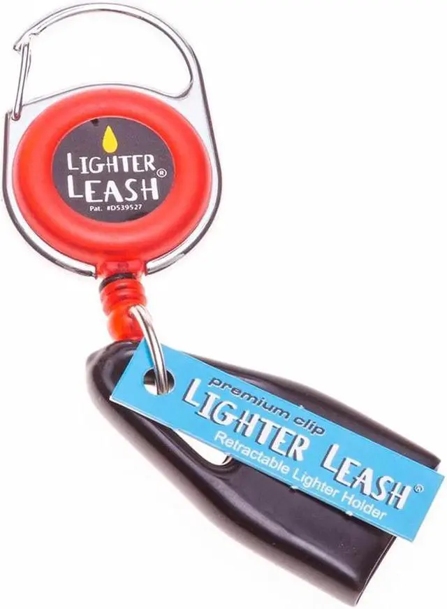 Alt view image 3 of 4 - Premium Lighter Leash Retractable Lighter Holder - Assorted Colors - 10 Pack