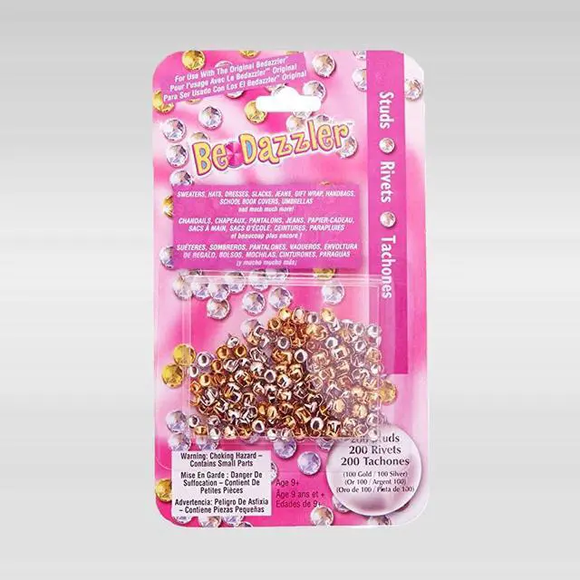 Alt view image 2 of 7 - Bedazzler Stud Refill Pack  200 Gold & Silver Pieces
