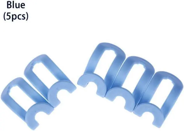 Alt view image 7 of 7 - Hanger Hooks- Easy Hook Closet Organizer  - Blue - 5 Pack