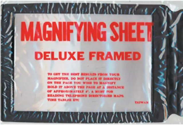 Alt view image 3 of 6 - Complete Medical Magnifier Full Page Reading Fresnel with Border, 0.1 Pound