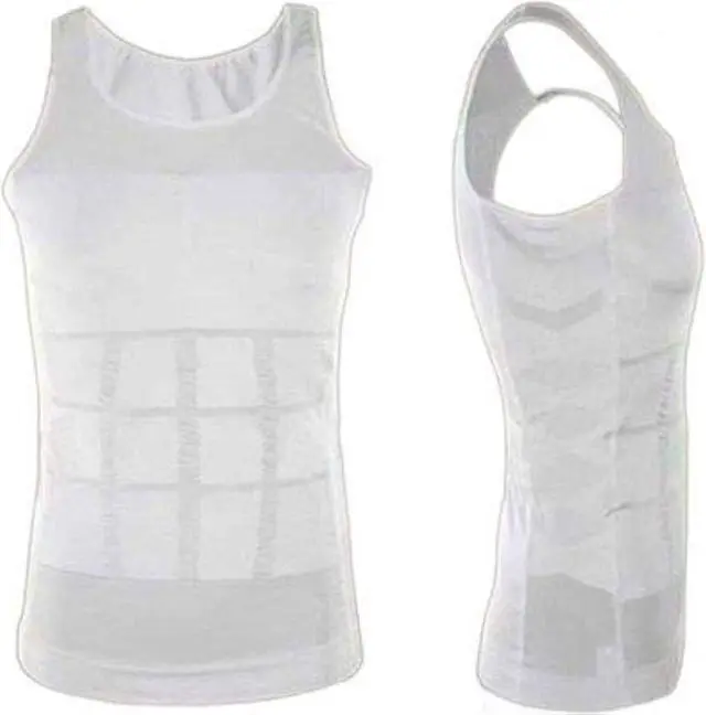 Alt view image 5 of 6 - Slimming Tees- Men's Instant Body Shaper (Medium)