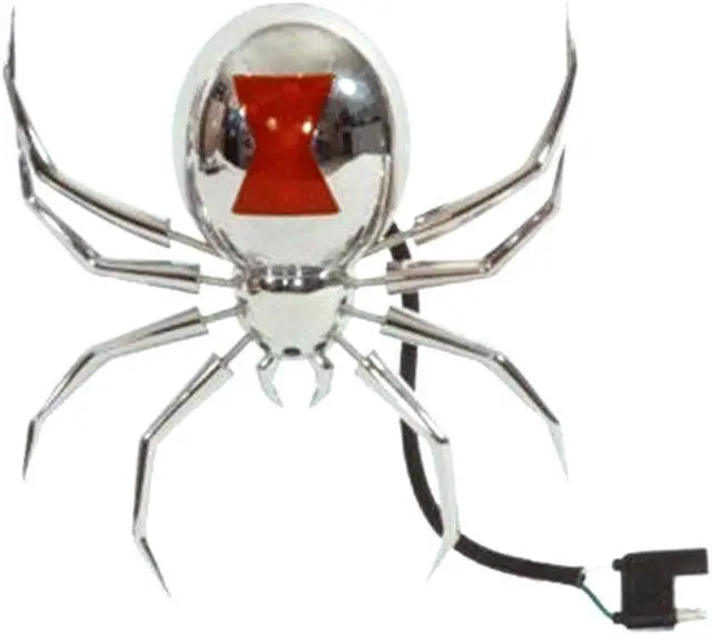 Alt view image 2 of 5 - Hitch Critters Animated Ball Hitch Cover and Brake Light - Black Widow