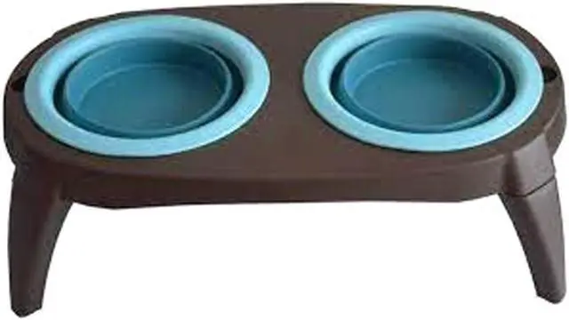 Alt view image 2 of 6 - Travel-Friendly Collapsible Pet Feeder - Perfect for Pets on the Move