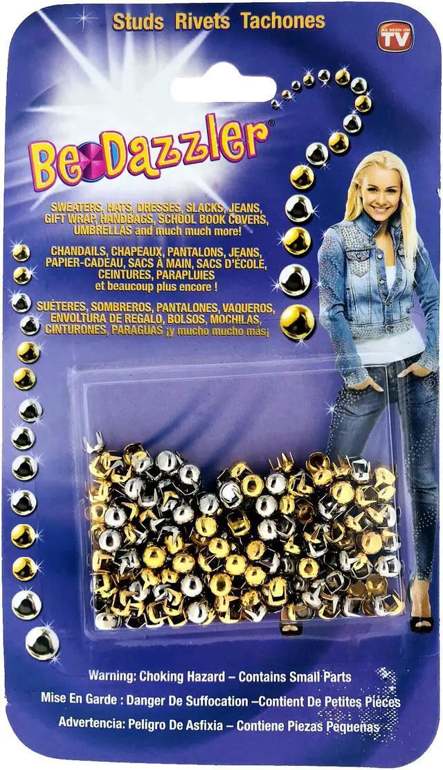 Alt view image 3 of 4 - Be-Dazzler Gold and Silver Studs Refill  300 Pieces