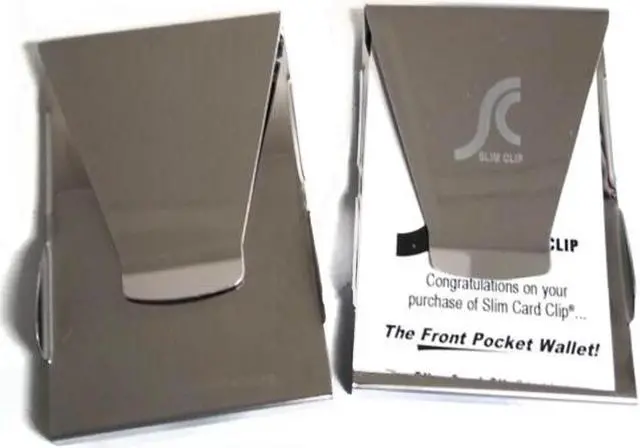 Alt view image 2 of 5 - Slim Clip - Double Sided Money Clip with Slim Light Keychain - 2 Pack
