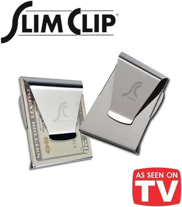 Alt view image 5 of 5 - Slim Clip - Double Sided Money Clip with Slim Light Keychain - 2 Pack