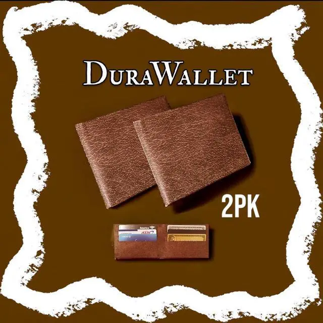 Alt view image 6 of 6 - DuraWallet - Brown - 2 Pack for Ultimate Organization
