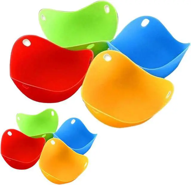 Main image of Silicone Egg Poacher Pods - 8 ct. - Heat-Resistant Nonstick Cooking Cups for Eggs