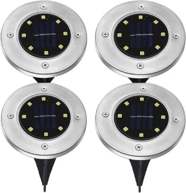 Main image of Radiant Pathways Wireless Solar-Powered Pathway Lights  Set of 4