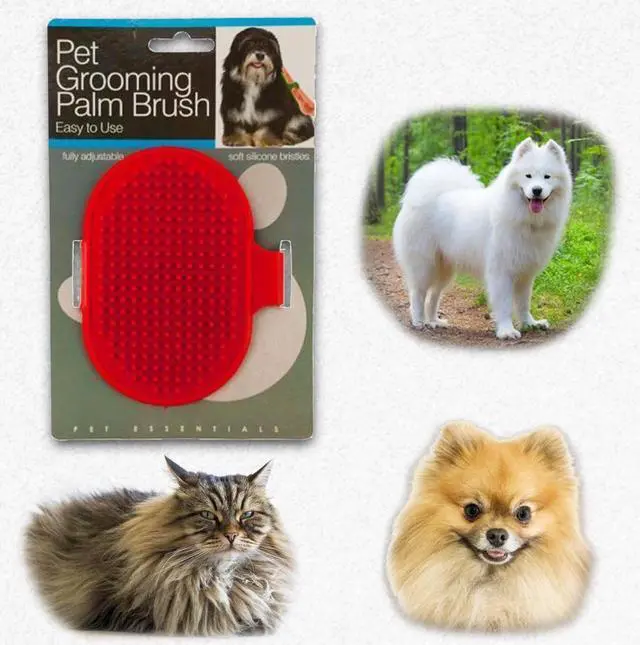 Alt view image 2 of 7 - Pet Grooming Palm Brush