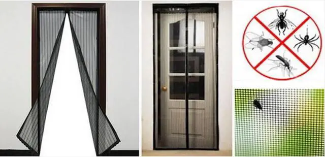 Alt view image 3 of 7 - Magnet Mesh Door for Single, Sliding, and French Doors