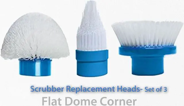 Alt view image 2 of 4 - Turbo Scrub 360 Replacement Brush Heads  3-Pack for Versatile Cleaning