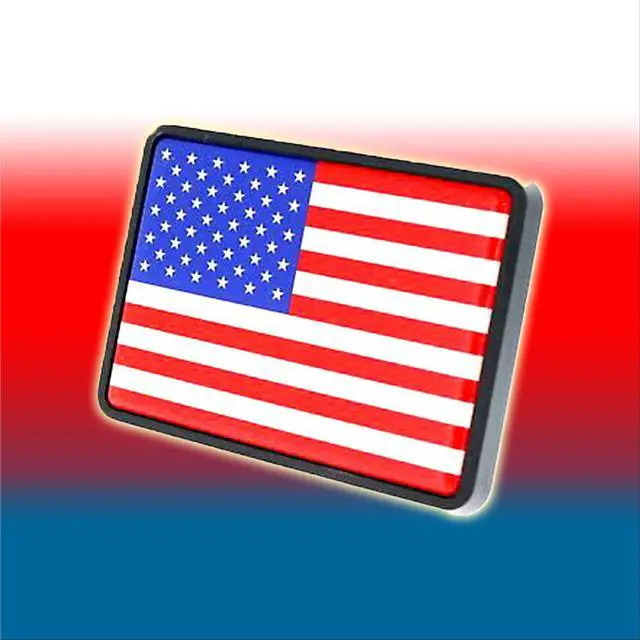 Alt view image 3 of 5 - Truck Tails - Trailer Hitch Receiver Cover - USA Flag