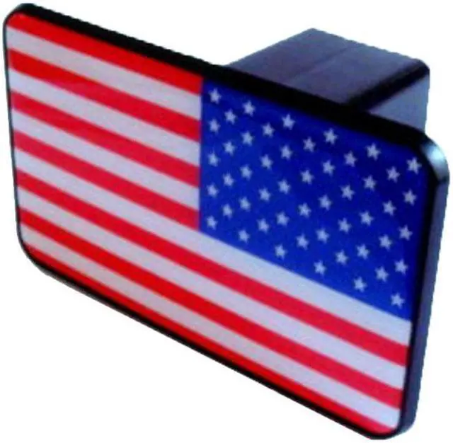 Alt view image 5 of 5 - Truck Tails - Trailer Hitch Receiver Cover - USA Flag