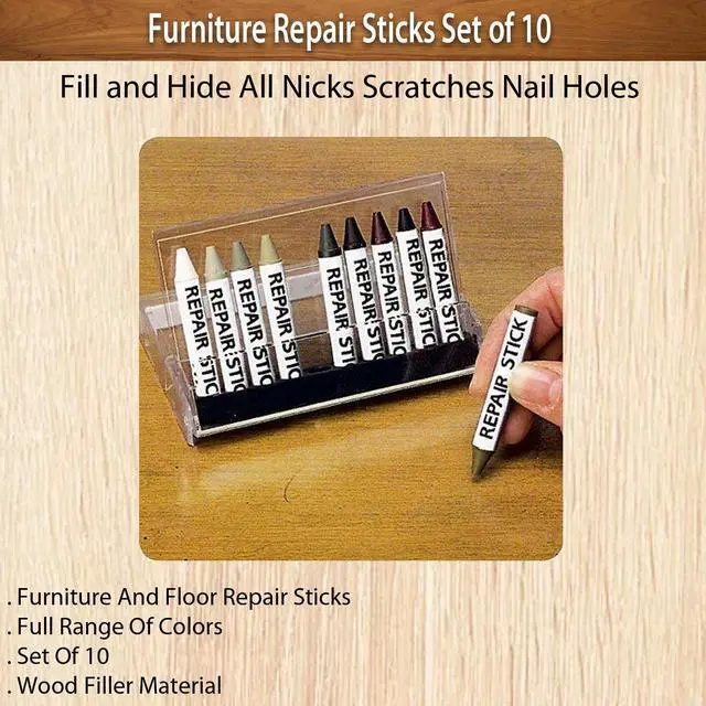 Alt view image 5 of 5 - Furniture Repair Sticks Set of 10