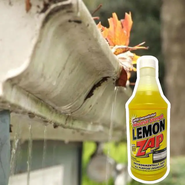 Alt view image 4 of 4 - Lemon Gutter Zap Environmentally Safe Black Streak Gutter Cleaner, 32 fl oz.