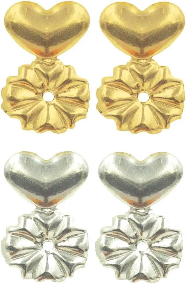 Main image of Hypoallergenic Earring Lifters for Women - 2 Pairs Adjustable