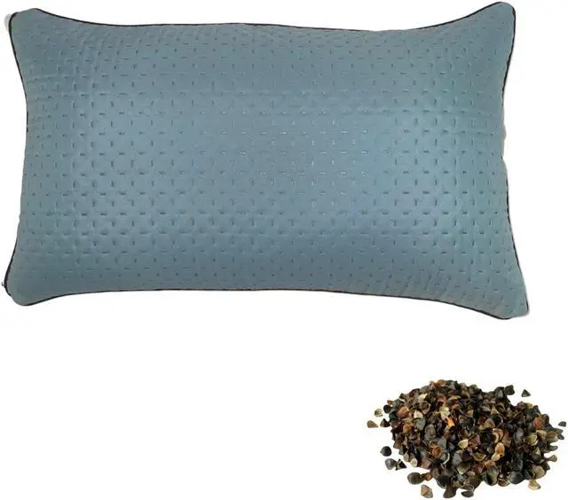 Main image of SobaMakura Buckwheat Pillow - The Original SobaMakura Buckwheat Pillow - Blue