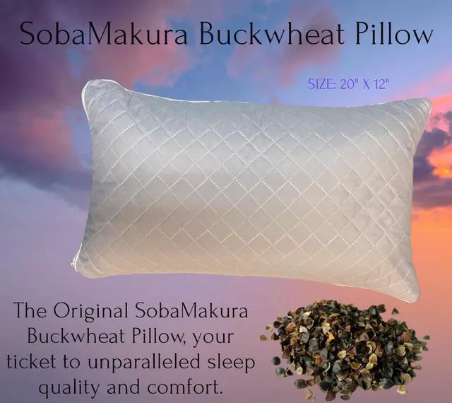 Alt view image 3 of 3 - SobaMakura Buckwheat Pillow - The Original SobaMakura Buckwheat Pillow - Grey