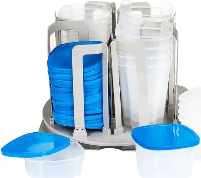 Alt view image 2 of 6 - Spin 'N' Store 49-Piece Revolving Food Storage System