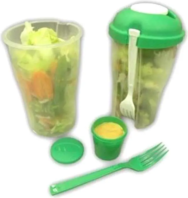 Alt view image 3 of 5 - Salad Fresh To Go: Salad Container with Dressing and Fork