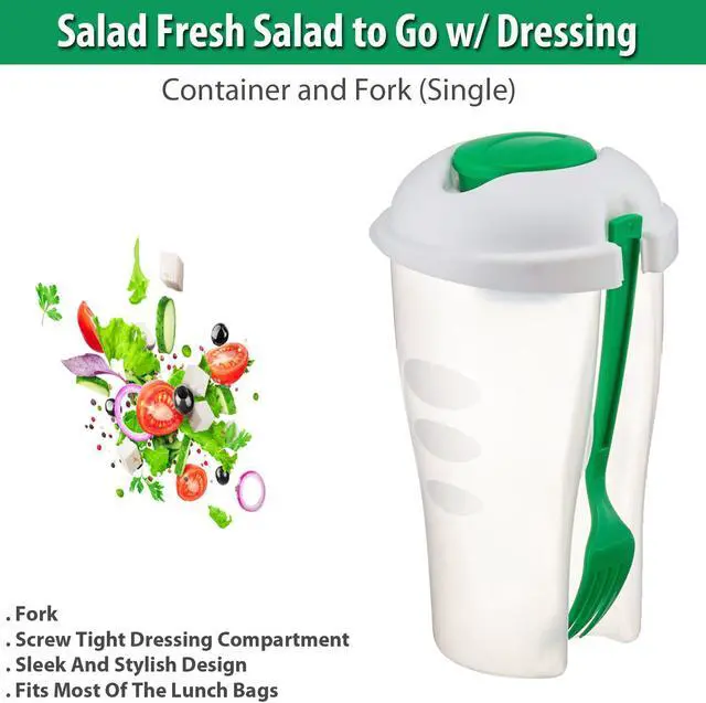 Alt view image 5 of 5 - Salad Fresh To Go: Salad Container with Dressing and Fork